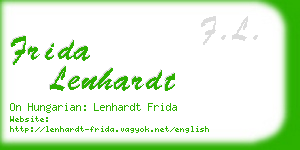 frida lenhardt business card